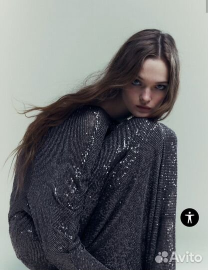 Вечернее платье в пайетки