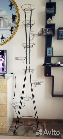 Стойка для цветов на 9 горшков