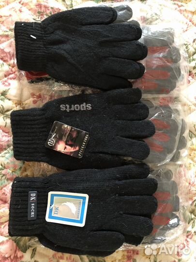 Перчатки шерстяные