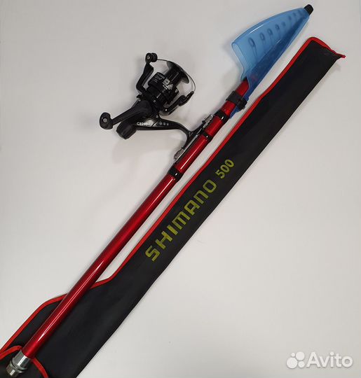 Удочка шимано 5метров с катушкой