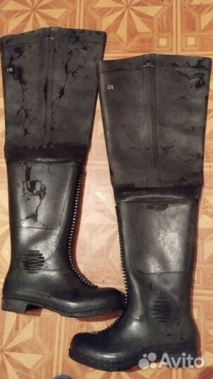 Сапоги резиновые мужские, для рыбалки