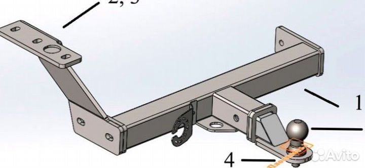 Фаркоп Subaru Forester 2013-2018