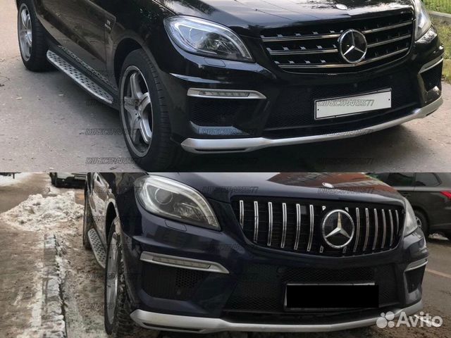 Решетка хром для w166 ML63 amg gt gtr yцeнкa купить в Москве OEM-Tuning ...