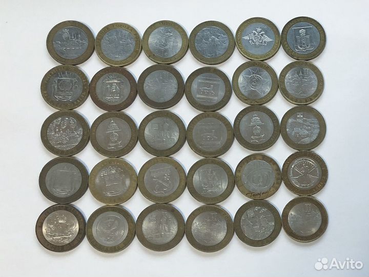 Биметаллические юбилейные монеты России 10 р