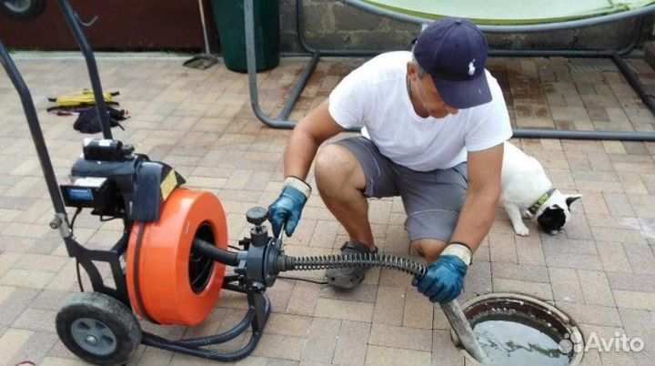 Устранение засоров Прочистка труб канализации
