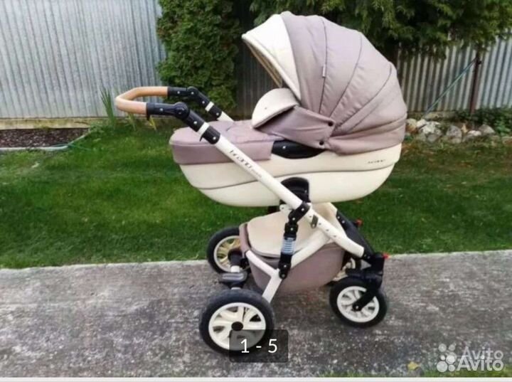Коляска 2 в 1 эко кожа