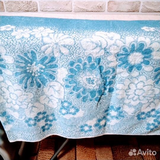 Простыни махровые и полотенце, СССР, б/у