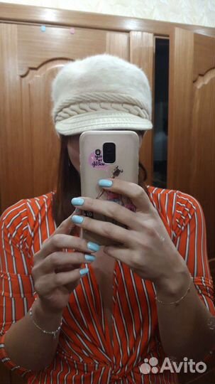 Шапка зимняя женская вязанная