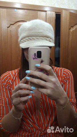 Шапка зимняя женская вязанная