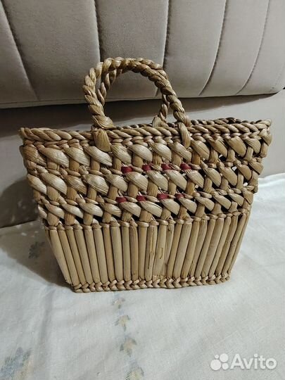 Сумка из соломки винтаж