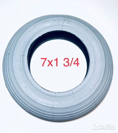 Покрышка 7х1 3/4 (180х45) с камерой 2 шт