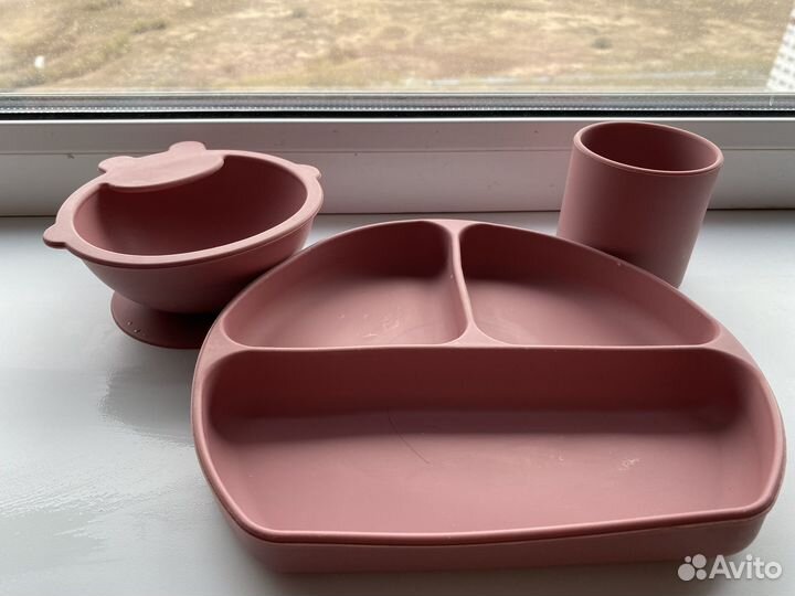 Детская силиконовая посуда