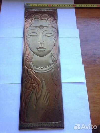 Панно настенное, чеканка Фея, СССР