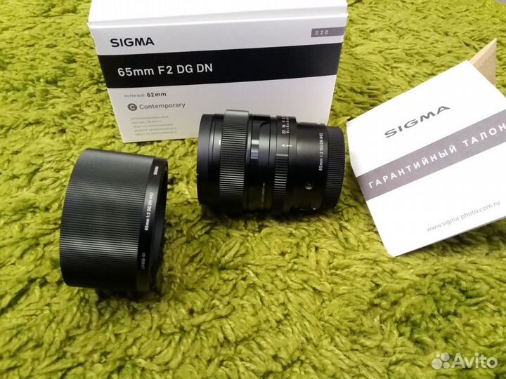 Sony FE sigma 65mm f2 DG DN объектив супер