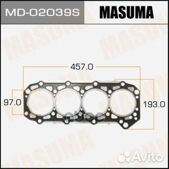 Прокладка гбц MD-02039S Masuma