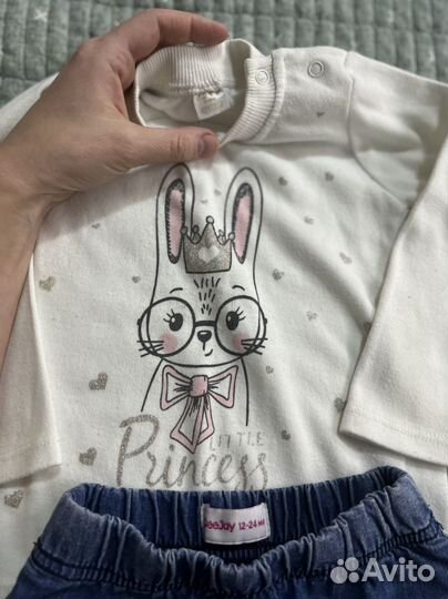 Большой пакет фирменных вещей на девочку 74-80