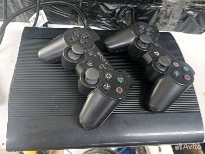 Sony PS3 прошитая, 500Гб, два геймпада