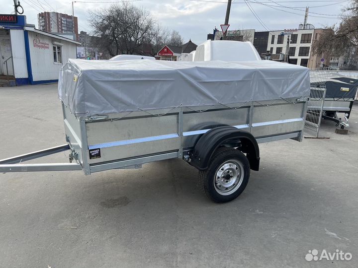 Прицеп легковой кама 2,5х1,25х0,5 оцинк низ тент