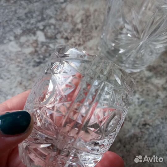 Стопка и стакан хрусталь СССР