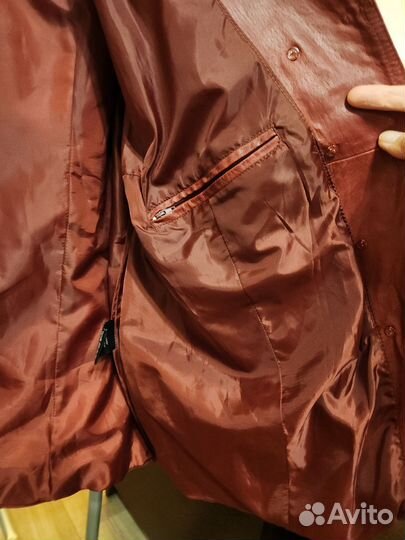 Пиджак женский кожаный большой размер