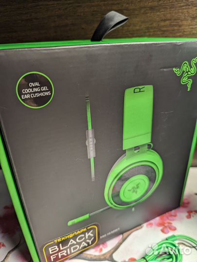Игровые наушники Razer Kraken Pro зеленый