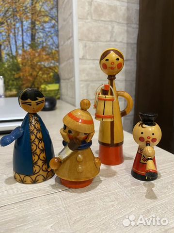 Винтажные деревянные фигурки СССР