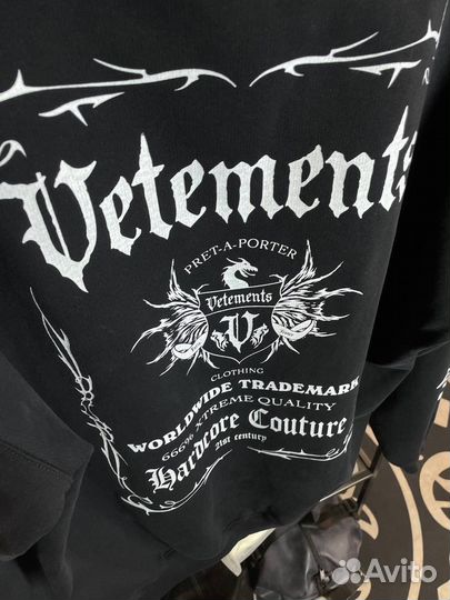 Худи Vetements оверсайз шоурум