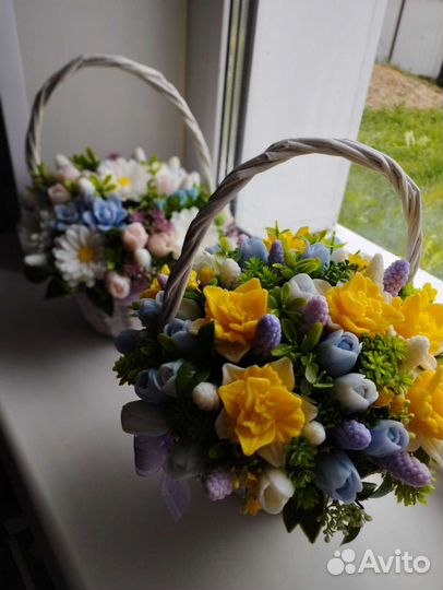 Интерьерная композиция из мыла