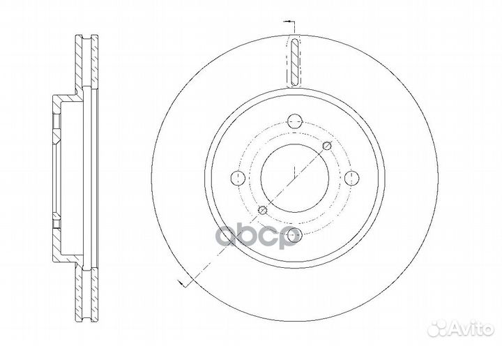 GR20787 G-brake Диск тормозной вентилируемый G