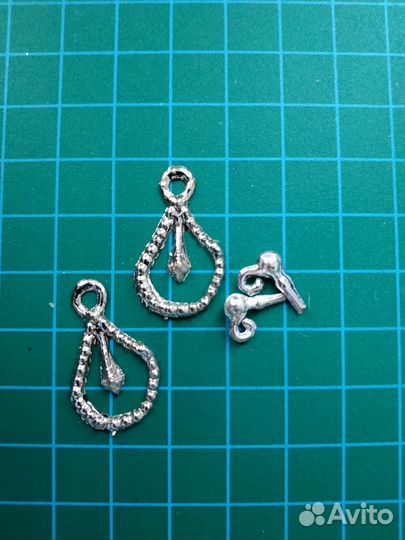 Серьги для куклы индианка опилочная