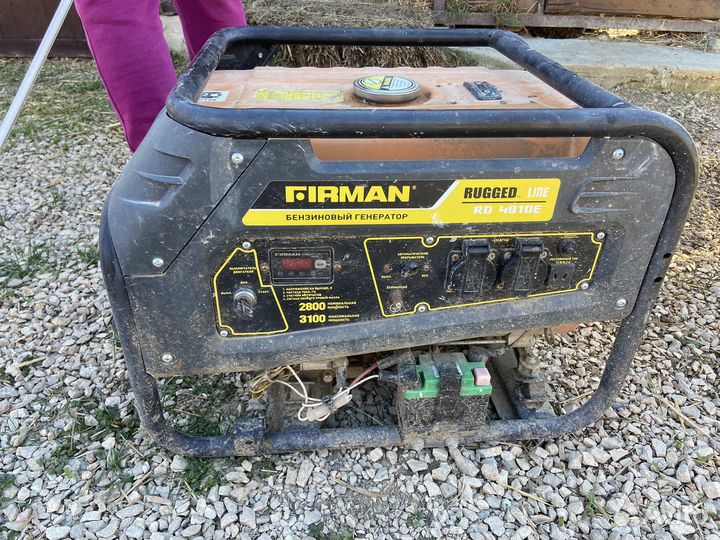 Генератор бензиновый бу firman RD 4910E