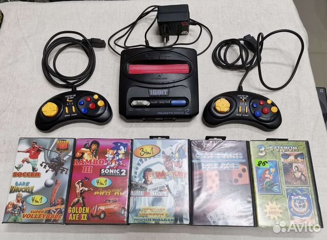 Приставка Sega Magistr Drive 2 и картриджи (Ч)