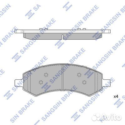 Колодки дисковые п. dodge dakota/ram 1500 06