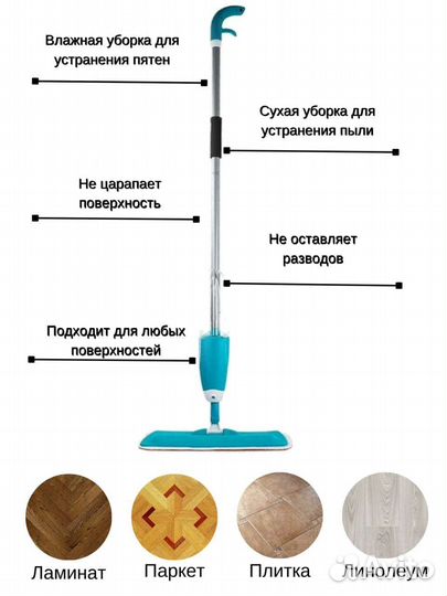 Швабра с распылителем