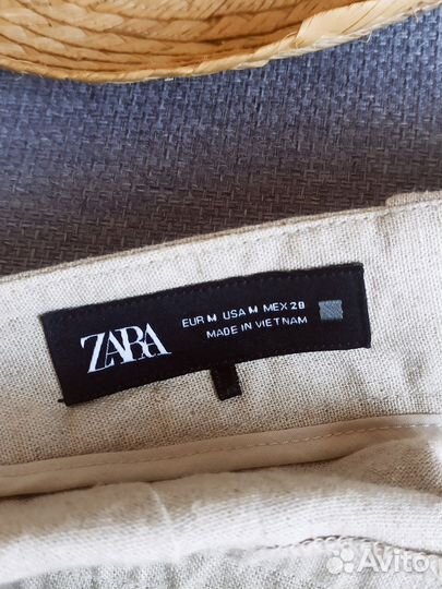 Жилетка и шорты zara 100 лен