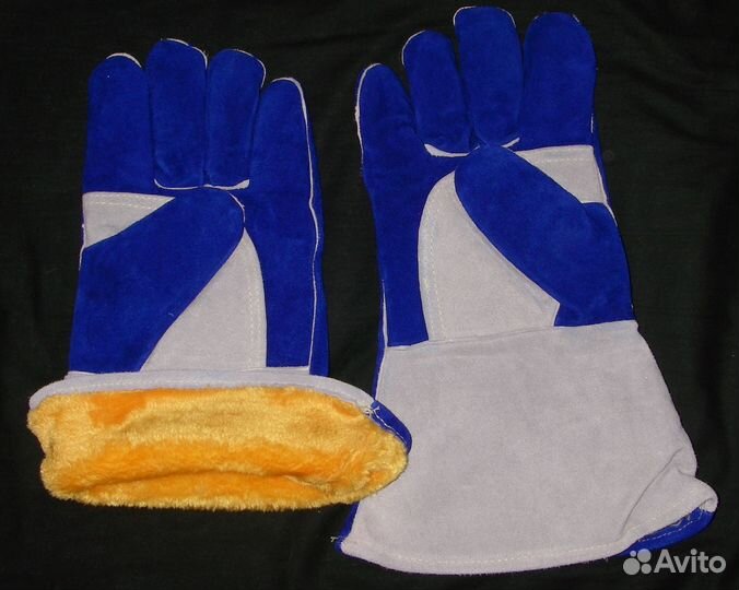 Краги сварочные ут.; перчатки рабочие спилковые