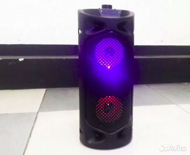 Колонка Bluetooth + Радио + Подсветка + USB + SD