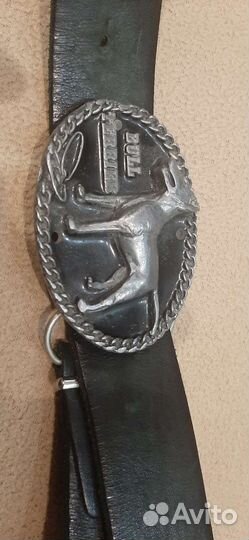 Мужской кожаный ремень Tanside Bull terrier