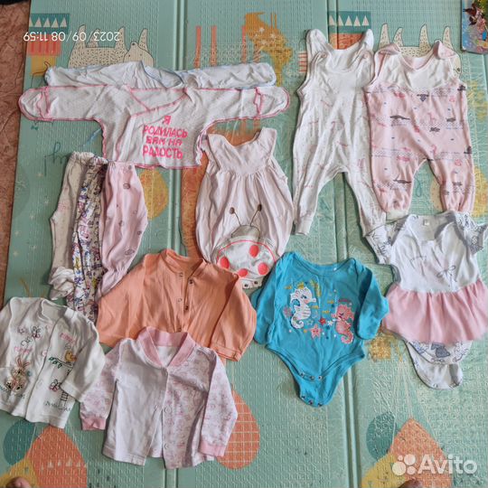 Вещи на девочку с рождения до года