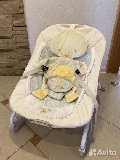 Шезлонг качалка детский Bright Starts Утенок