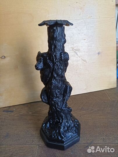 Подсвечник Медведь на дереве. Касли, 1986г