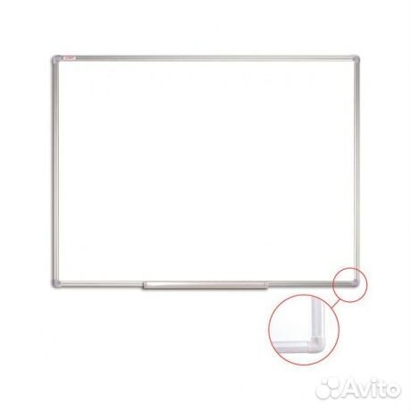 Доска магнитно-маркерная (90х120 см), алюминиевая