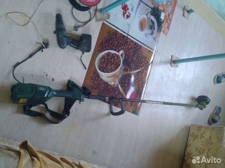 Триммер электрический садовый бу