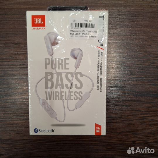 Новые блютус наушники JBL tune 125 BT