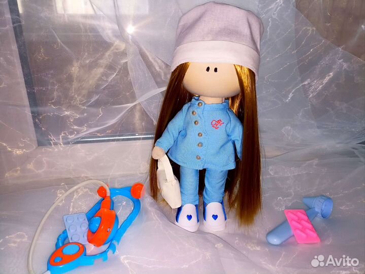 Текстильная кукла ручной работы