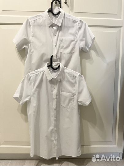 Рубашка школьная 152, 2 штуки