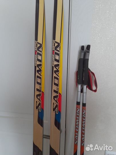 Лыжи+палки+ботинки Salomon 38