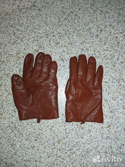 Перчатки горнолыжные, кожаные в ассортименте