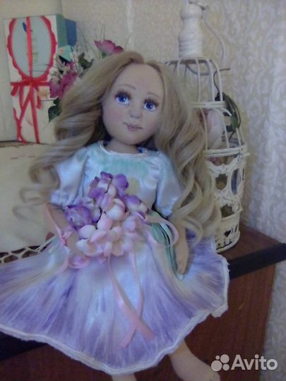 Кукла текстильная интерьерная ручной работы