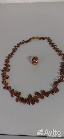 Бусы кольцо перстень серьги